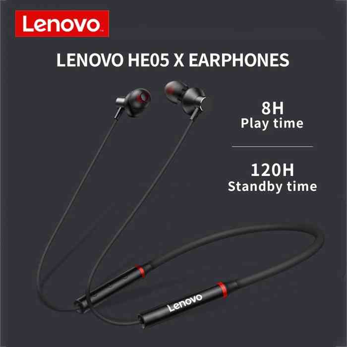 Lenovo HE05X Magnetic Wireless Bluetooth Headphone